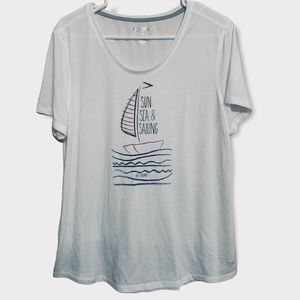 Reel Legends Sun Sea and Sailing Tee XL
